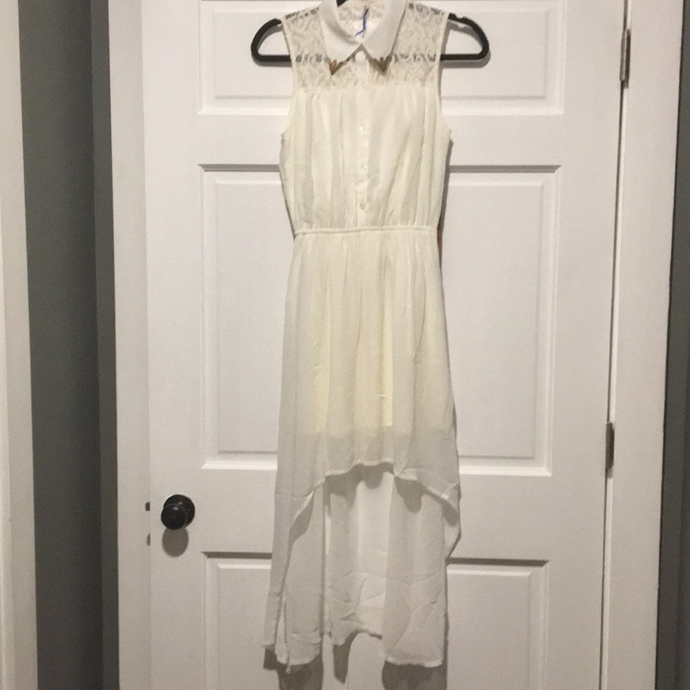 Tea n Rose off-white sleeveless dress, size small